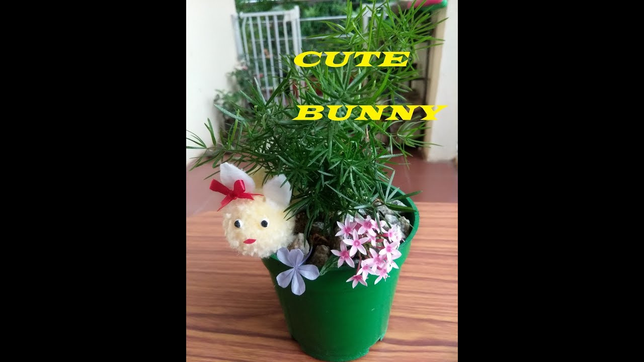 #DIY | #Pompom #Bunny | #Cute #Rabbit | #Yarn #Craft | How to make #Easter Bunny