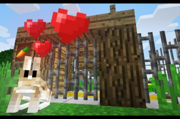 ✔ Minecraft: How to make a Rabbit Pen