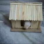 How To Make Popsicle Sticks House For Cute Bunny Baby Rabbit