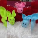 Cute bunny video/rabbit with waste material/easy craft ideas/Diy craft/रुमाल का कमाल/easy tricks toy