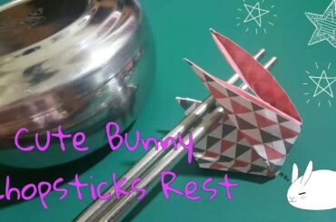 Easy D.I.Y Cute Bunny Chopsticks Rest