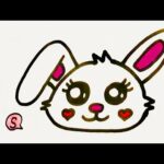 HOW TO DRAW A CUTE BUNNY RABBIT-رسم أرنب كيوت||Video for kids