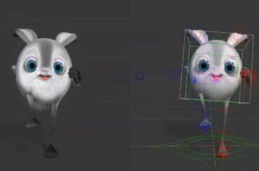 Cute Cartoon Bunny Rig Video Documentation