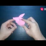 Fold a cute bunny with paper  The steps are very detailed  You can learn it