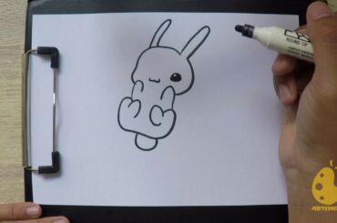 How to Draw cute bunny