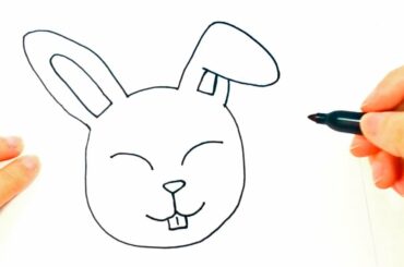 How to draw a Rabbit | Rabbit Head Easy Draw Tutorial