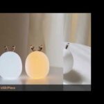 Lovely Cute Rabbit Deer LED Lamp Wireless Touch Sensor Silicone Children Kids