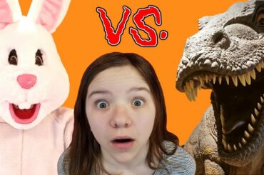 EASTER BUNNY vs T-REX! Who Wins?