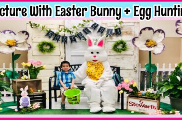 Cute Picture With Bunny + Exciting Egg Hunting