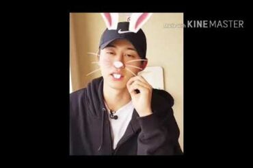 B.I IKON IS THE CUTE  BUNNY !! 180323