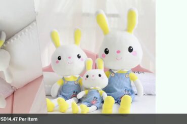 60/80/110cm Cute Bunny Plush Rabbit Toy Soft Stuffed Rabbit Gift Decor Baby Appease Toys For Chil...