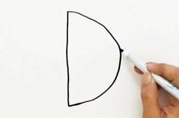 Vẽ con thỏ / How to draw a Cartoon Bunny Rabbit from the Letter D - Very Easy ! HDE