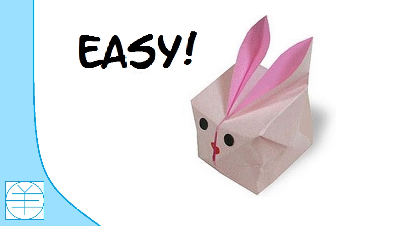 Easter Origami Inflatable Bunny. (Easy Instructions) (Full HD)