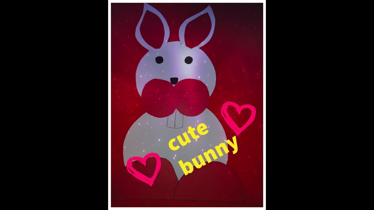 Paper bunny/paper crafts for kids