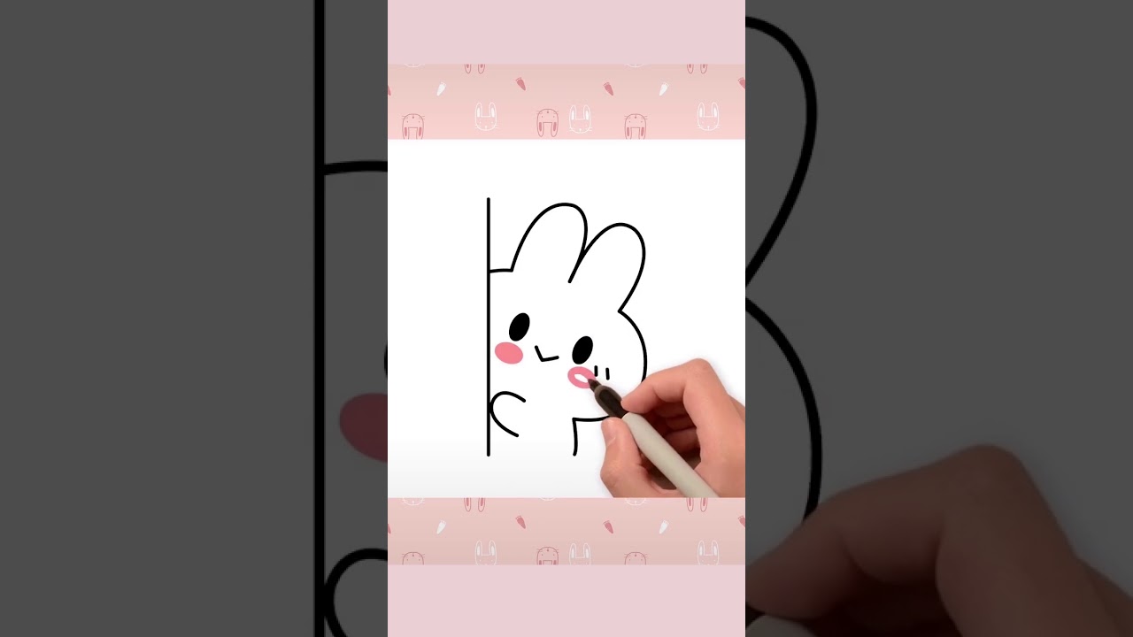 Kids Drawing for Fun - How to draw a cute rabbit