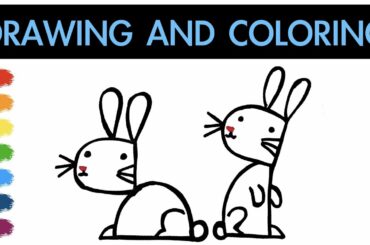Drawing and coloring Rabbit, Bear, and Koala for Kids [Cute Animals] | Fun Art for Kids