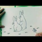 How to draw rabbit - easy drawing
