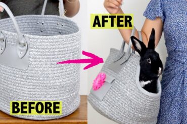 DIY PET CARRIER BAGS (FOR RABBITS, DOGS & CATS)