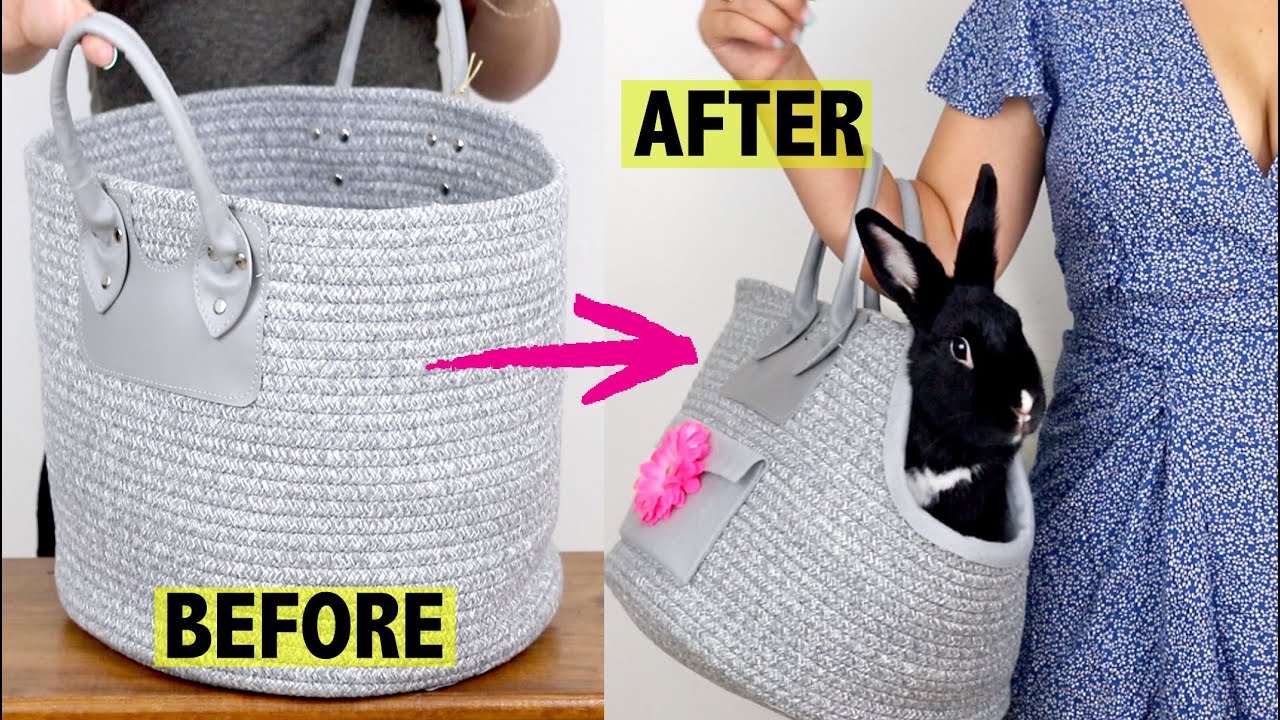 DIY PET CARRIER BAGS (FOR RABBITS, DOGS & CATS)