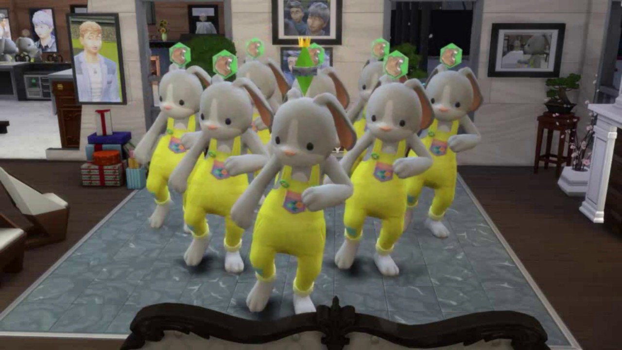 The Sims 4 Group dance - my "Deadly Bunny Club"