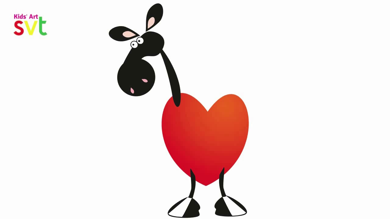 Valentine cute bunny red heart decor 1