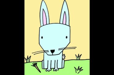 How to Draw a Cute Bunny Rabbit Cartoon