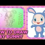 How to draw baby bunny - simple & easy drawing for kids - best super top nice cute beauty - Art 360
