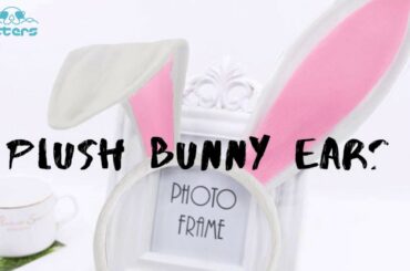 Plush Bunny Ears, Cute Bunny Headband Easter Day Party Decoration