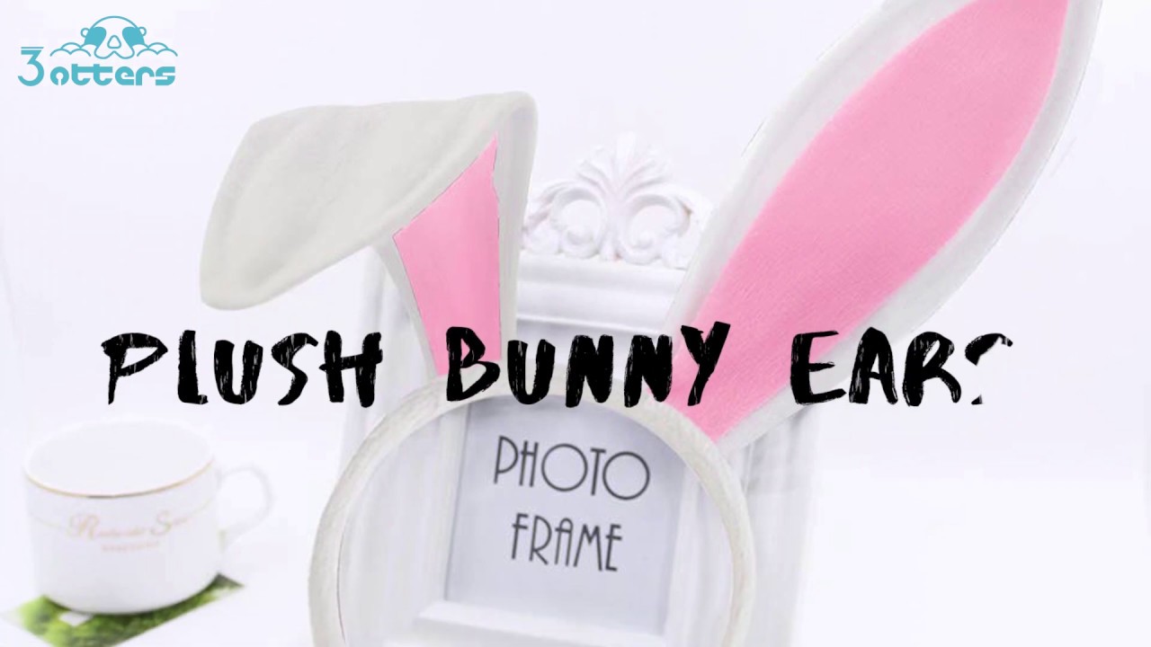 Plush Bunny Ears, Cute Bunny Headband Easter Day Party Decoration