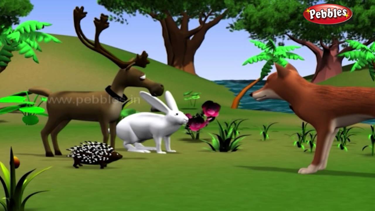 Rabbit and Hedgehog | हिंदी कहानी | 3D Moral Stories For Kids in Hindi | Animal Stories in Hindi