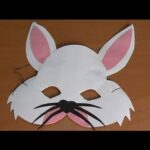 Handicraft rabbit mask, carnaval costumes for kids
