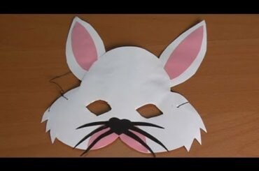 Handicraft rabbit mask, carnaval costumes for kids