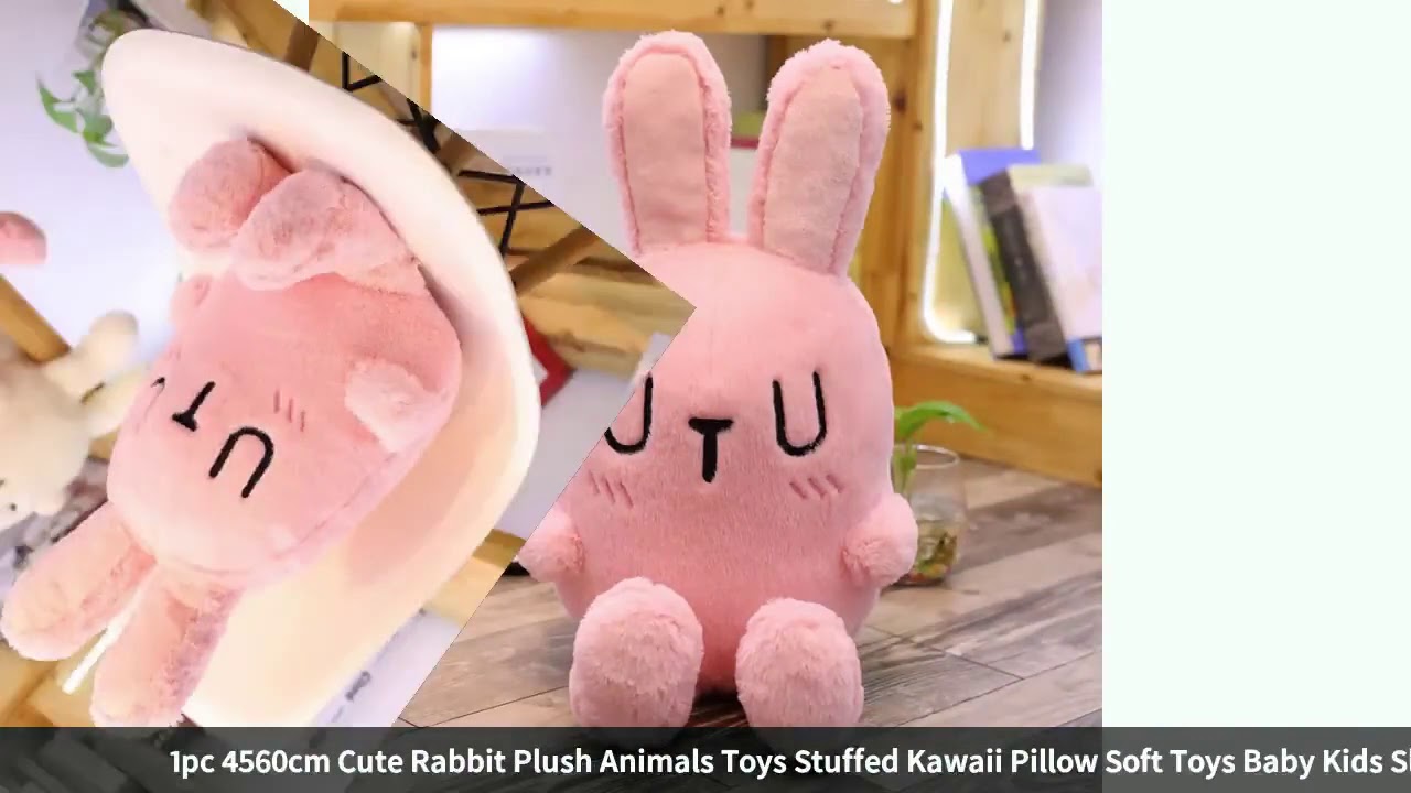 1pc 45/60cm Cute Rabbit Plush Animals Toys Stuffed Kawaii Pillow Soft Toys Baby Kids Sleep Cushio...