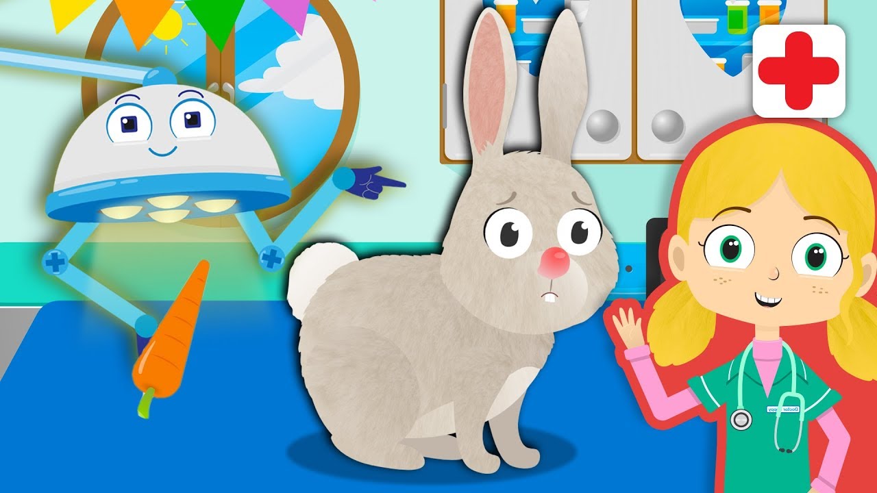 Jimmy The Rabbit Visits Dr Poppy's Pet Rescue | Cartoon Animals For Kids