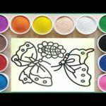 [ Colored Sand Paintings ] * Two Butterflies