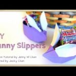 Easter Crafts- Origami Bunny - Easter Basket - Bunny Slippers - Rabbit Basket - Candy Holder