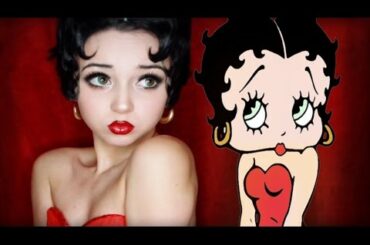 Betty Boop Makeup Transformation Tutorial