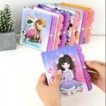 ZB034 Cute Rabbit Mini Diary Book with Lock Notebook Journal Combination Lock Kids Gift Stationery
