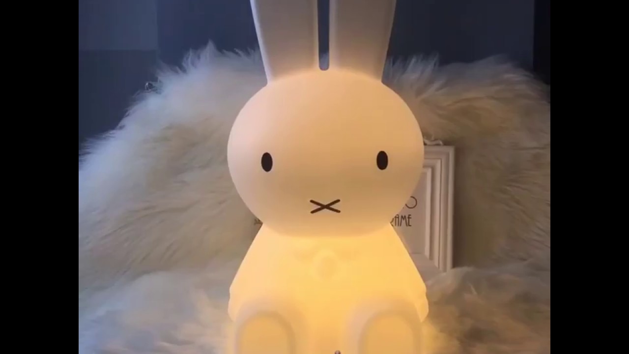 Miffy Rabbit Led Nursing Light Playrom Decor Baby Toy