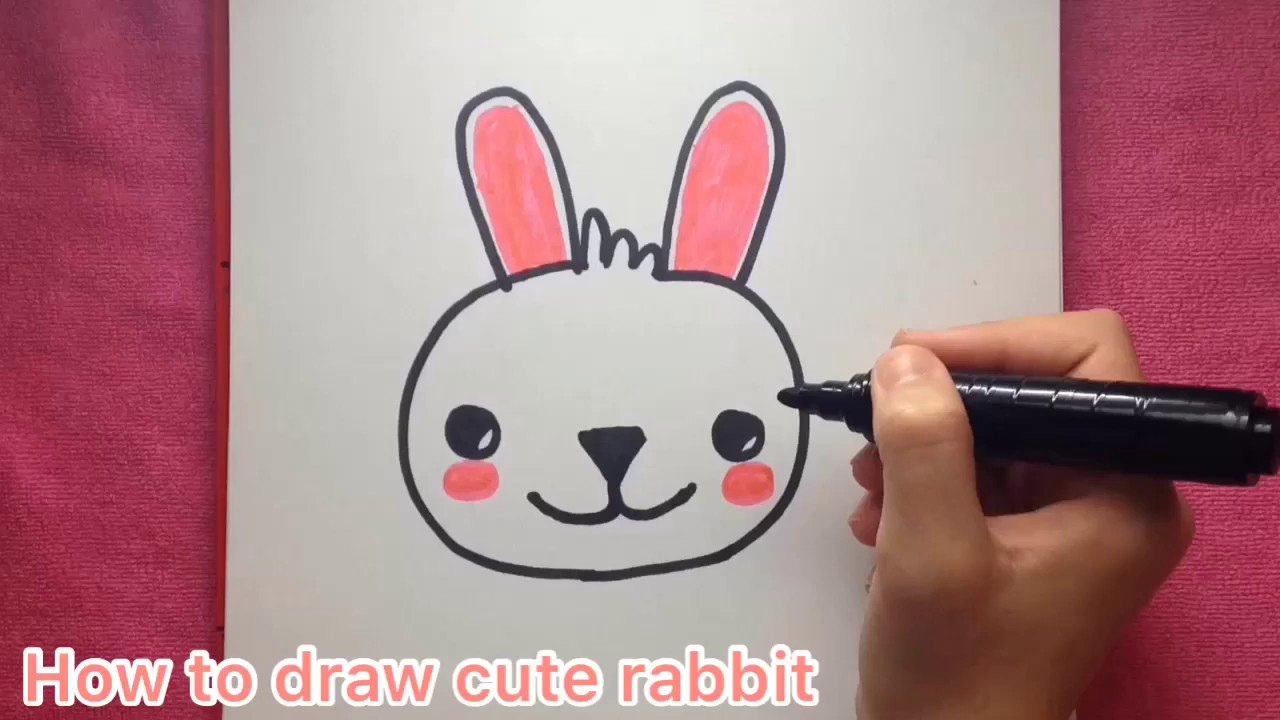 How To Draw Cute Rabbit !!