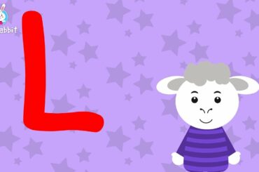 L Is For Lamb | Alphabet | Upper Case | Animated Video | English | Ria Rabbit