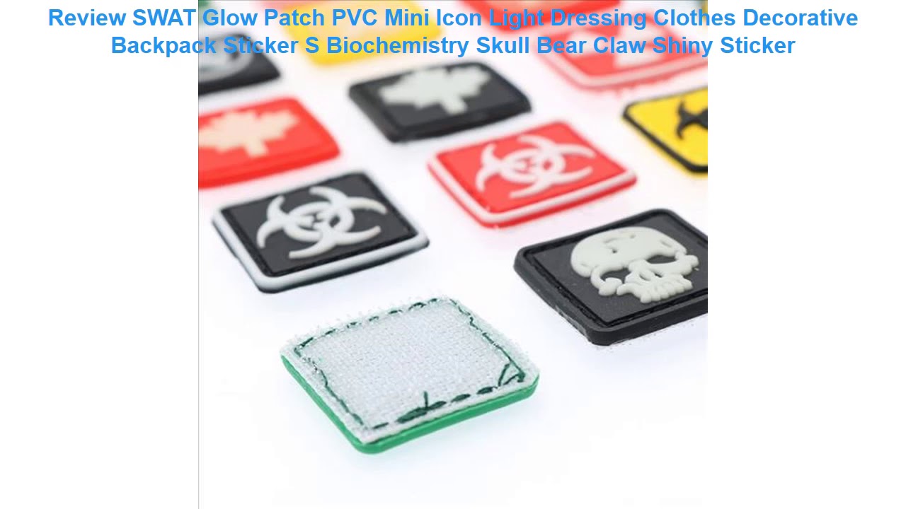 Review SWAT Glow Patch PVC Mini Icon Light Dressing Clothes Decorative