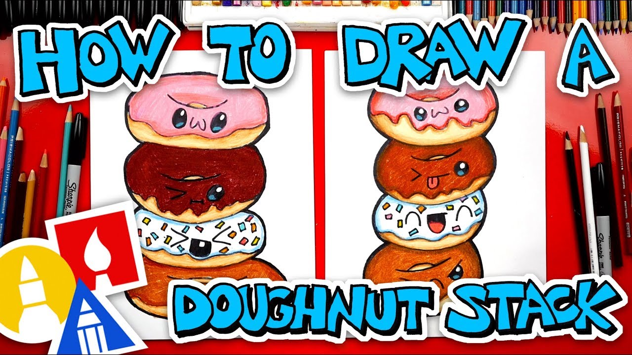 How To Draw A Doughnut Stack