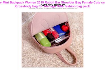 Buy Mini Backpack Women 2019 Rabbit Ear Shoulder Bag Female Cute small
