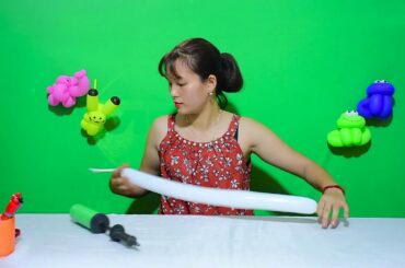 Create cute bunny shapes from balloons | Tạo hình con thỏ dễ thương từ bóng bay