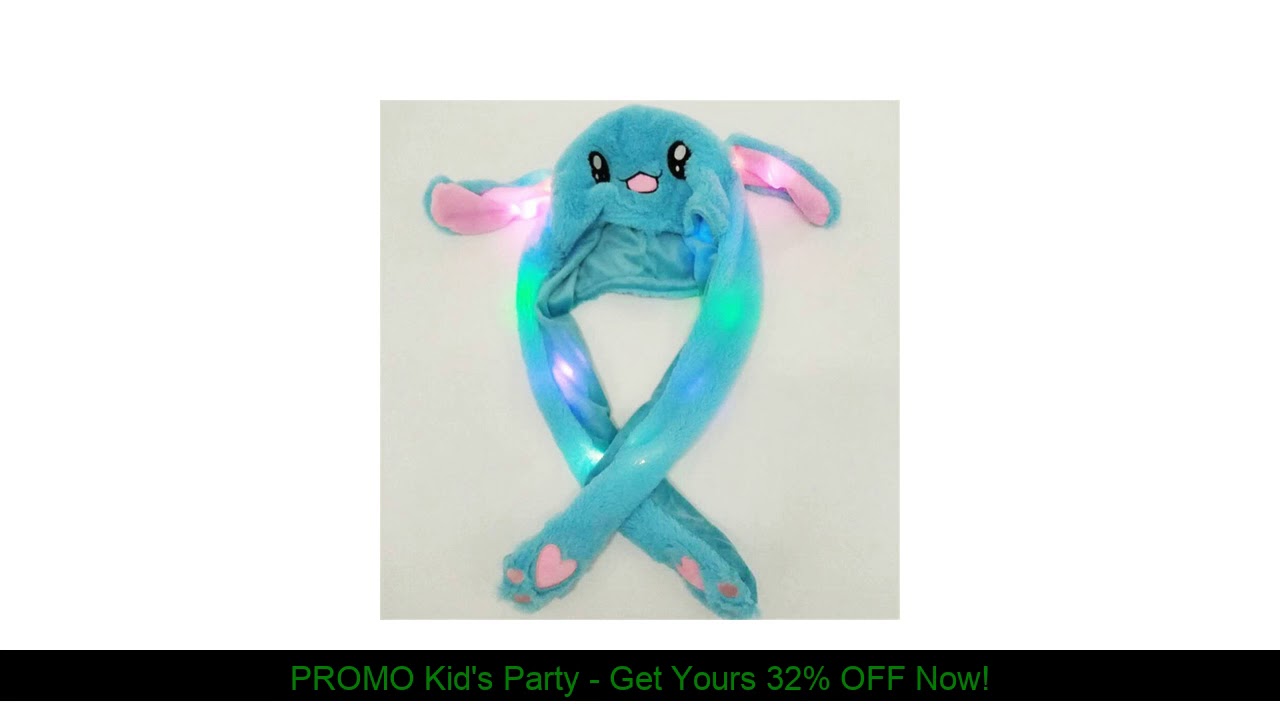 Promo Rabbit Hat Moving Ears Cute Cartoon Toy Hat Airbag Kawaii Funny Toy Cap Kids Plush Toy Birthd