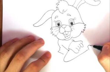 🐰 Kako nacrtati Zeca i Sargarepu / Drawing a Rabbit eating Carrot 🥕