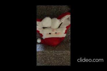 Santa LED Cute Rabbit Ear Cap Hat Topi Kelinci Telinga Gerak Goyang Bunny
