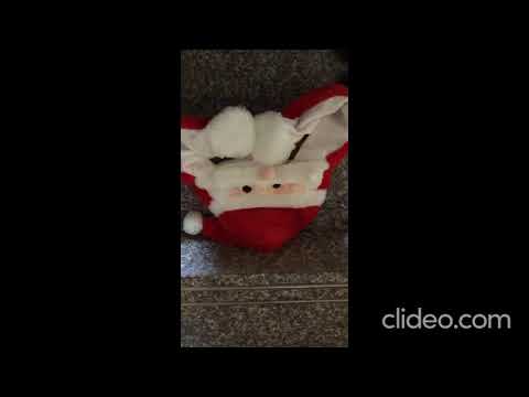 Santa LED Cute Rabbit Ear Cap Hat Topi Kelinci Telinga Gerak Goyang Bunny
