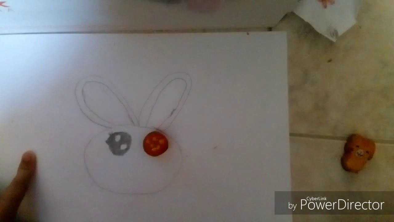 How to draw a cute and easy bunny head